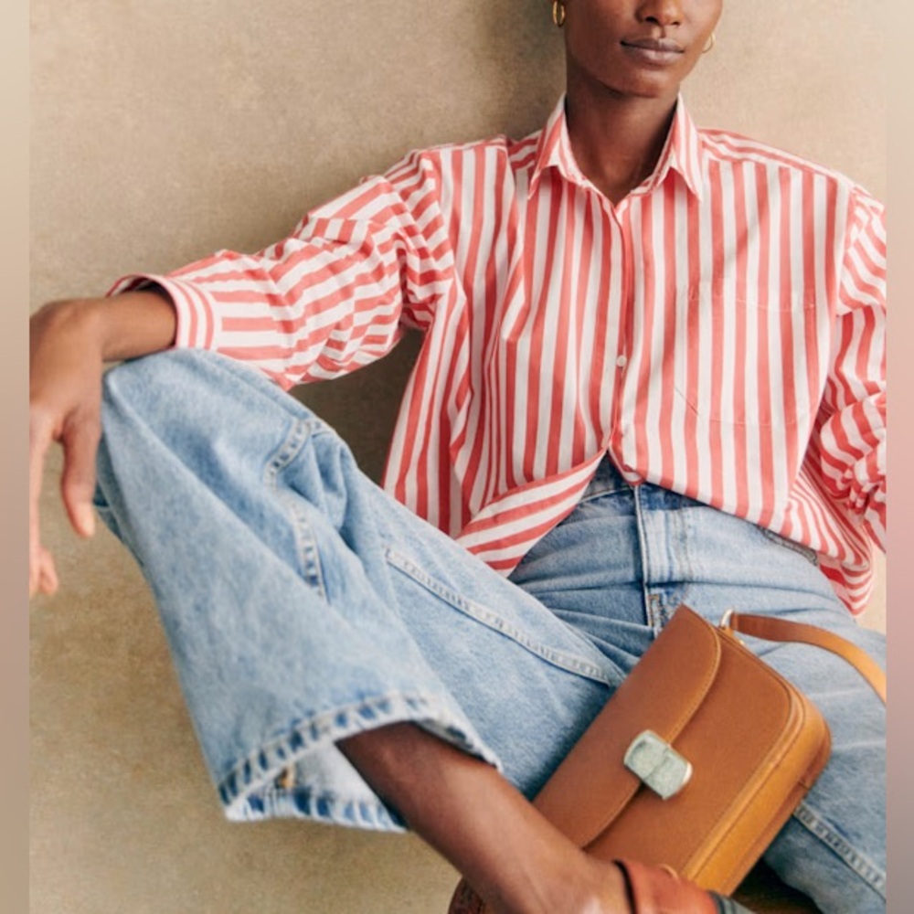 Striped button down shirt by Sezane